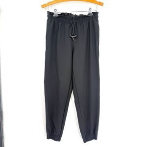 Athleta Metropolis Jogger Black Elastic Waist High Rise Tapered Pant Travel Sz 2